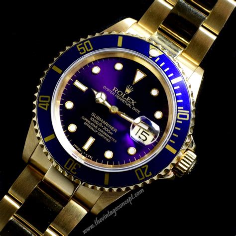 rolex 16618 purple dial|rolex submariner 16618.